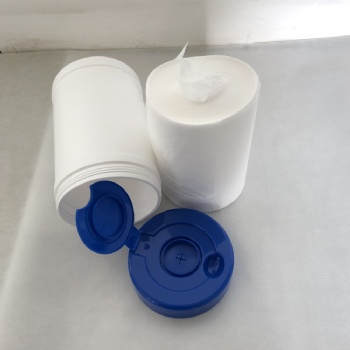 Dry roll with canister sets for making wet wipes